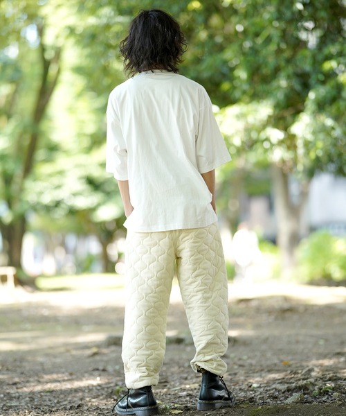 THE MILES(ザ マイルズ)の「AGITATOR アジテーター ビッグTシャツ ルーズT BIGTシャツ 無地T Tシャツ(Tシャツ/カットソー・メンズ・ホワイト/ブラック・MEDIUM/LARGE)」の11枚目の写真