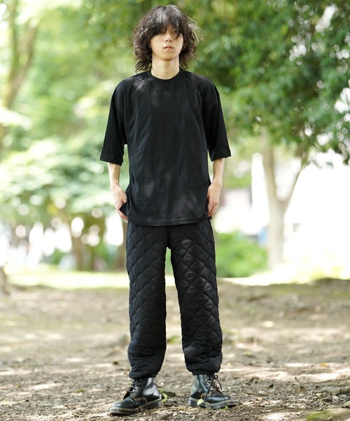 THE MILES(ザ マイルズ)の「AGITATOR アジテーター ビッグTシャツ ルーズT BIGTシャツ 無地T Tシャツ(Tシャツ/カットソー・メンズ・ホワイト/ブラック・MEDIUM/LARGE)」の3枚目の写真