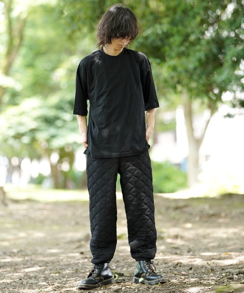 THE MILES(ザ マイルズ)の「AGITATOR アジテーター ビッグTシャツ ルーズT BIGTシャツ 無地T Tシャツ(Tシャツ/カットソー・メンズ・ホワイト/ブラック・MEDIUM/LARGE)」の14枚目の写真