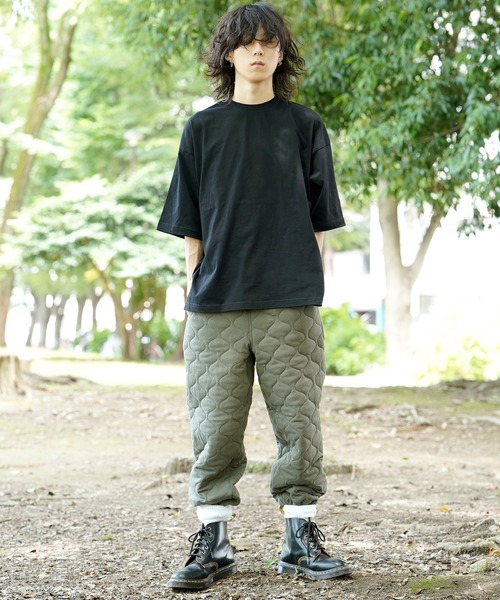 THE MILES(ザ マイルズ)の「AGITATOR アジテーター ビッグTシャツ ルーズT BIGTシャツ 無地T Tシャツ(Tシャツ/カットソー・メンズ・ホワイト/ブラック・MEDIUM/LARGE)」の17枚目の写真
