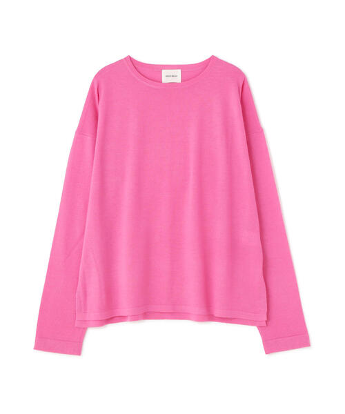 DROIT BELLO（ドロイトベロ）の「DROIT BELLO(ドロイトベロ) 別注天竺ニット（ニット/セーター・レディース・ホワイト/ネイビー/ピンク/イエロー・F）」の16枚目の写真