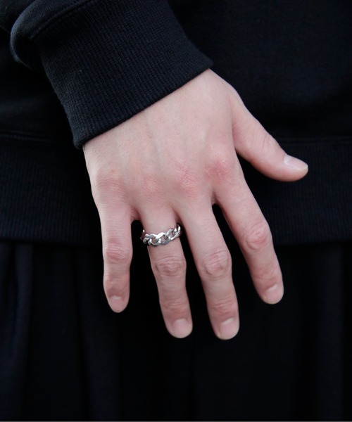 603（ロクマルサン）の「603 FLAT LINK RG（リング・メンズ・シルバー・17）」の2枚目の写真