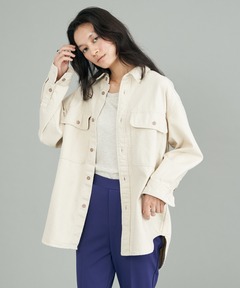 ツイードノーカラーフォルムジャケット（ノーカラージャケット