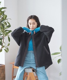 niko and... | リバーシブルボアキルトブルゾン(ブルゾン)