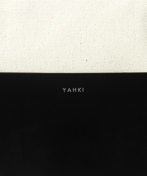 YAHKI(ヤーキ)の「【 YAHKI / ヤーキ 】 CANVAS TOTE / キャンバストートバッグ(トートバッグ・レディース・ホワイト/ブラック・FREE)」の9枚目の写真