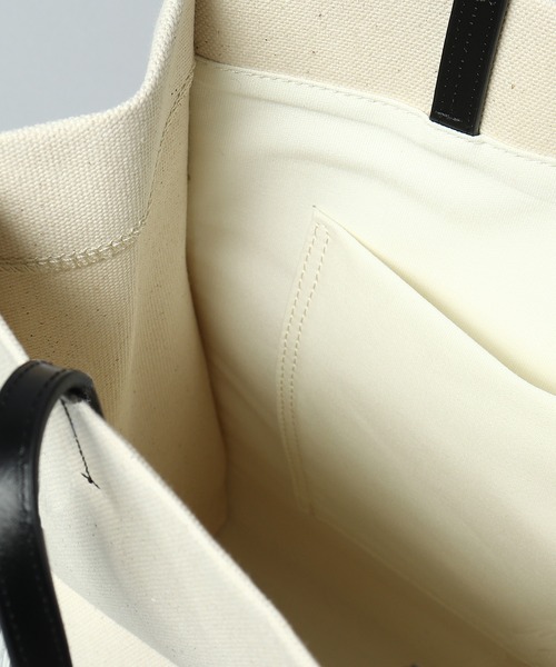 YAHKI(ヤーキ)の「【 YAHKI / ヤーキ 】 CANVAS TOTE / キャンバストートバッグ(トートバッグ・レディース・ホワイト/ブラック・FREE)」の12枚目の写真