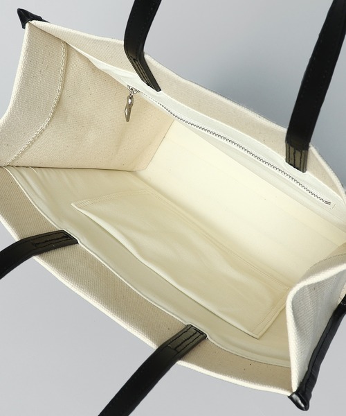 YAHKI(ヤーキ)の「【 YAHKI / ヤーキ 】 CANVAS TOTE / キャンバストートバッグ(トートバッグ・レディース・ホワイト/ブラック・FREE)」の13枚目の写真