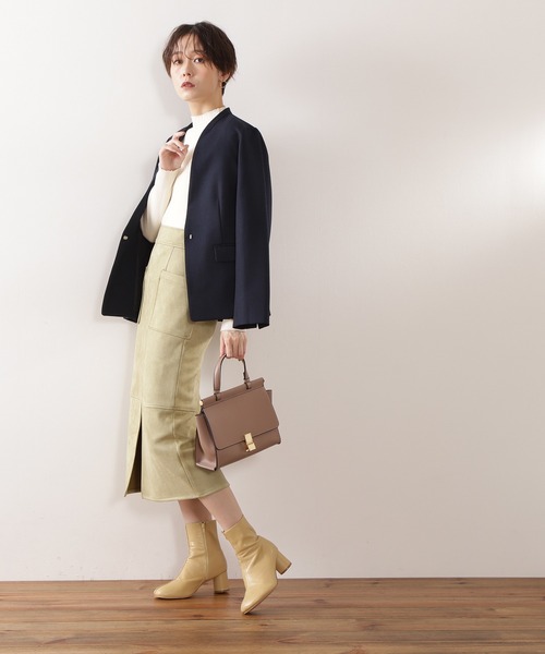 N.（N. Natural Beauty Basic）（エヌエヌナチュラルビューティーベーシック）の「【S Size Line】◆フェイクスウェードタイトスカート（スカート・レディース・グレー/モカ/グリーン/ライトグリーン/ナチュラル/ブルー・SMALL/MEDIUM）」の18枚目の写真