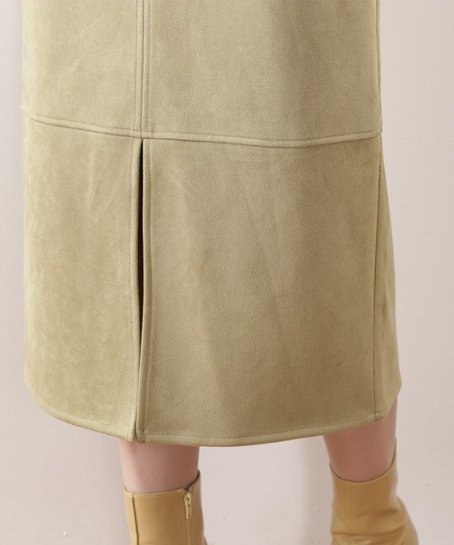 N.（N. Natural Beauty Basic）（エヌエヌナチュラルビューティーベーシック）の「【S Size Line】◆フェイクスウェードタイトスカート（スカート・レディース・グレー/モカ/グリーン/ライトグリーン/ナチュラル/ブルー・SMALL/MEDIUM）」の13枚目の写真