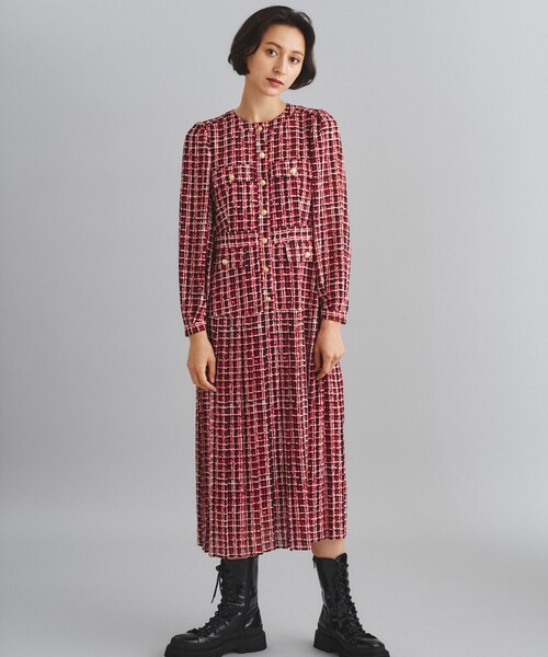 Diagram（ダイアグラム）の「ツイードプリントワンピース（ワンピース