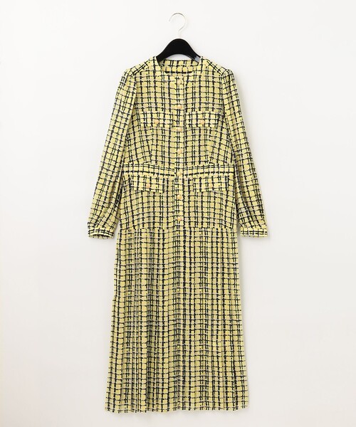 Diagram（ダイアグラム）の「ツイードプリントワンピース（ワンピース