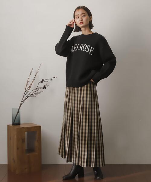 SENSE OF PLACE by URBAN RESEARCH(センスオブプレイスバイアーバンリサーチ)の「グラフィックロゴセーター(ニット/セーター・レディース・グリーン/ベージュ/グレー/オレンジ/ブラック・ONE)」の17枚目の写真