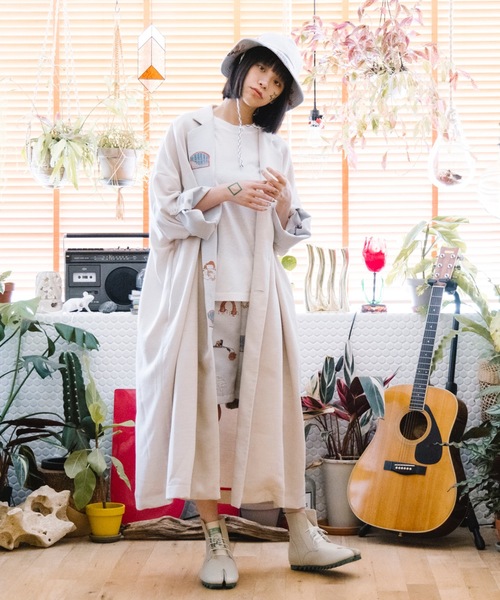 ストフ STOF チェックシャギーモッズコート アルパカ混 【公式通販】