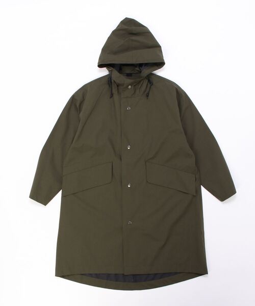 MHL.（エムエイチエル）の「COTTON LINEN COATING（モッズコート・メンズ・カーキ・LARGE/MEDIUM/SMALL）」の4枚目の写真