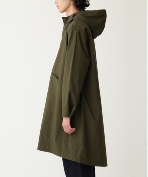 MHL.（エムエイチエル）の「COTTON LINEN COATING（モッズコート・メンズ・カーキ・LARGE/MEDIUM/SMALL）」の3枚目の写真