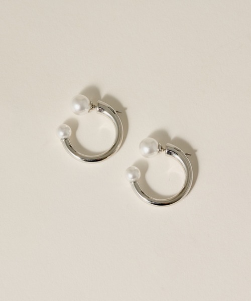 novice（ノーヴィス）の「【novice】Double Pearl Hoop Pierce（ピアス（両耳用）・レディース・ゴールド/シルバー・FREE）」の11枚目の写真