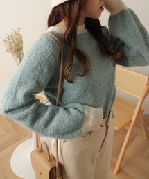 WEGO（ウィゴー）の「WEGO/【一部店限定】カラー配色長袖ニット（ニット/セーター・レディース）」