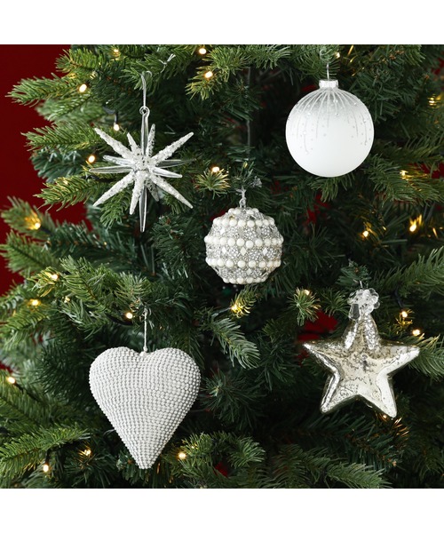 セール】ガラスオーナメント スター シルバー（インテリア雑貨