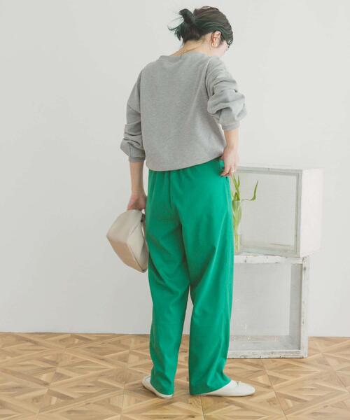 ITEMS URBANRESEARCH(アイテムズ アーバンリサーチ)の「『UR TECH』ピンタックイージーパンツ(その他パンツ・レディース・ベージュ/グリーン/ネイビー/ブラック・MEDIUM/SMALL)」の9枚目の写真