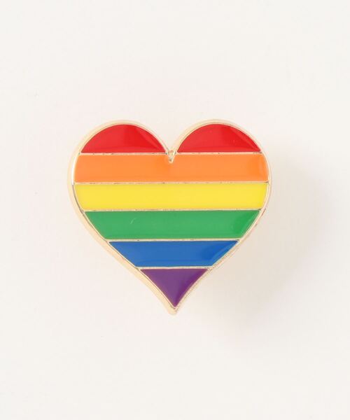 urge select】カジュアルデザイン ハート ピンバッジ【マルチウェイ/8