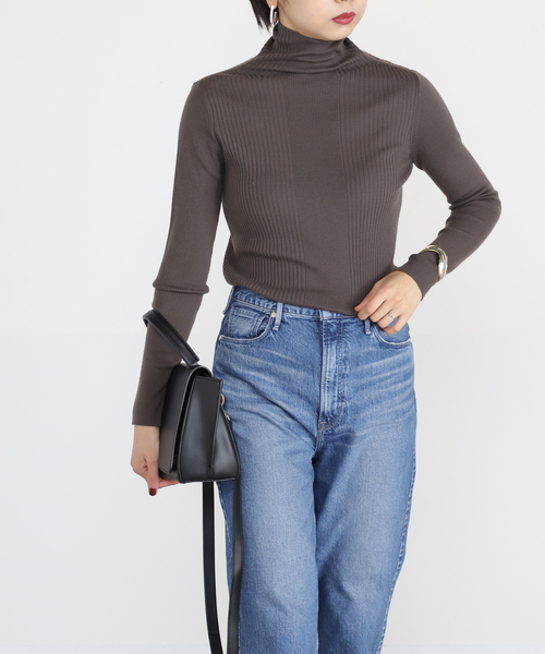 【美品】ヴェルメイユパーイエナ カシミヤウール ハイネックニット タートルネック VERMEIL par iena（ヴェルメイユパーイエナ）の「ウールカシミヤ