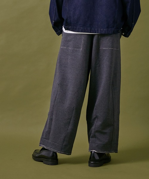 PUBLIC TOKYO（パブリックトウキョウ）の「バルーンスウェットイージーパンツ（スウェットパンツ・メンズ・グレー/ダークグレー・1/2）」の13枚目の写真