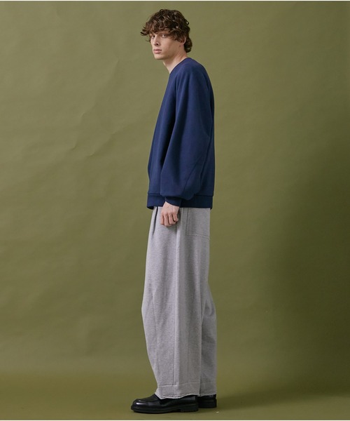 PUBLIC TOKYO（パブリックトウキョウ）の「バルーンスウェットイージーパンツ（スウェットパンツ・メンズ・グレー/ダークグレー・1/2）」の18枚目の写真