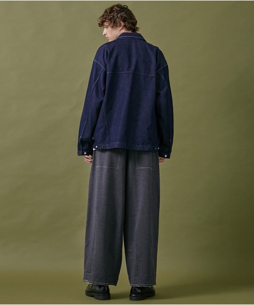 PUBLIC TOKYO（パブリックトウキョウ）の「バルーンスウェットイージーパンツ（スウェットパンツ・メンズ・グレー/ダークグレー・1/2）」の11枚目の写真