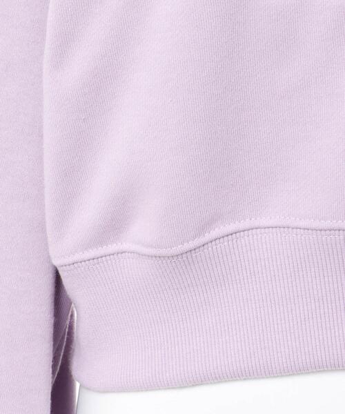 INGNI(イング)の「リンガーカレッジロゴショート丈スウェットプルオーバー(スウェット・レディース・ラベンダー/ホワイト×ブルー/オートミール/ブラック・M)」の17枚目の写真