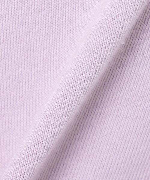 INGNI(イング)の「リンガーカレッジロゴショート丈スウェットプルオーバー(スウェット・レディース・ラベンダー/ホワイト×ブルー/オートミール/ブラック・M)」の7枚目の写真