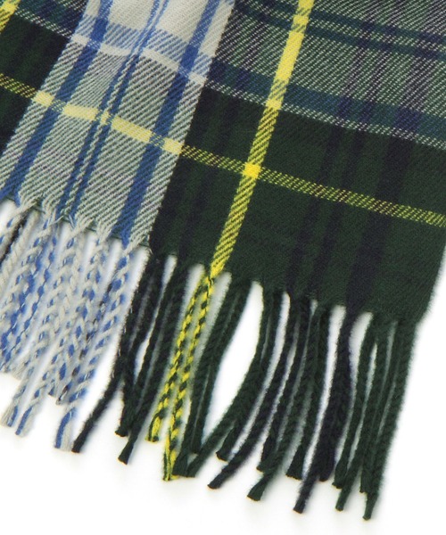 GLOBAL WORK(グローバルワーク)の「静電軽減柄ストール/281700(マフラー・レディース・ベージュ/ネイビー/イエロー/ブルー/グリーン/ダークブルー/ライトピンク・FREE)」の8枚目の写真