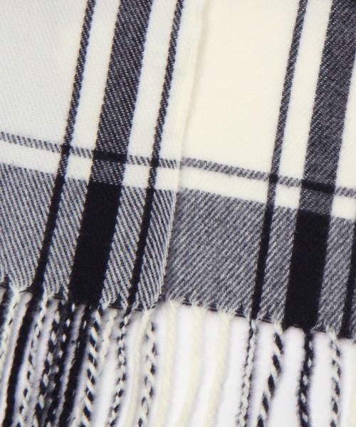 GLOBAL WORK(グローバルワーク)の「静電軽減柄ストール/281700(マフラー・レディース・ベージュ/ネイビー/イエロー/ブルー/グリーン/ダークブルー/ライトピンク・FREE)」の13枚目の写真