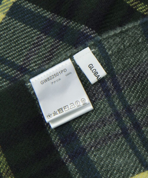 GLOBAL WORK(グローバルワーク)の「静電軽減柄ストール/281700(マフラー・レディース・ベージュ/ネイビー/イエロー/ブルー/グリーン/ダークブルー/ライトピンク・FREE)」の18枚目の写真