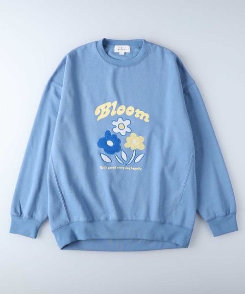 Right-on(ライトオン)の「フェルトワッペンスウェット(スウェット・メンズ・オフホワイト/グレー/イエロー/サックスブルー・XL/L/M)」の4枚目の写真