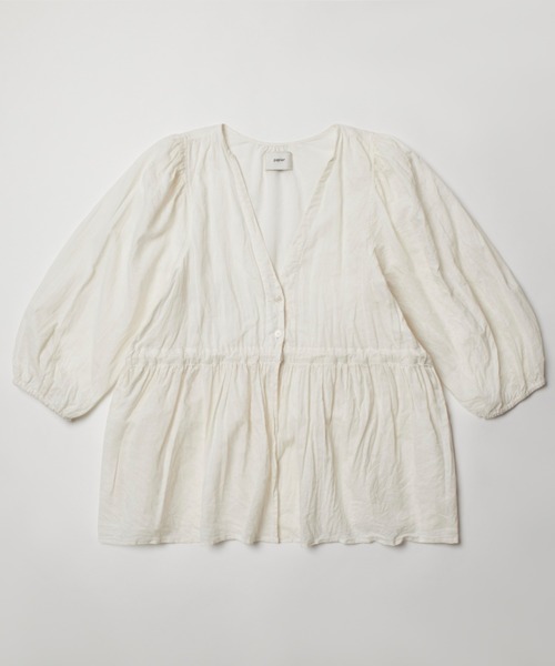 papier(パピエ)の「papier/パピエ/Linnen gown(シャツ/ブラウス・レディース・オレンジ/ホワイト/ブラック・FREE)」の15枚目の写真
