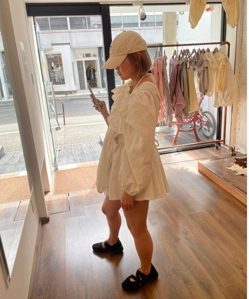 papier(パピエ)の「papier/パピエ/Linnen gown(シャツ/ブラウス・レディース・オレンジ/ホワイト/ブラック・FREE)」の20枚目の写真