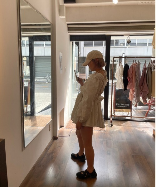 papier(パピエ)の「papier/パピエ/Linnen gown(シャツ/ブラウス・レディース・オレンジ/ホワイト/ブラック・FREE)」の22枚目の写真