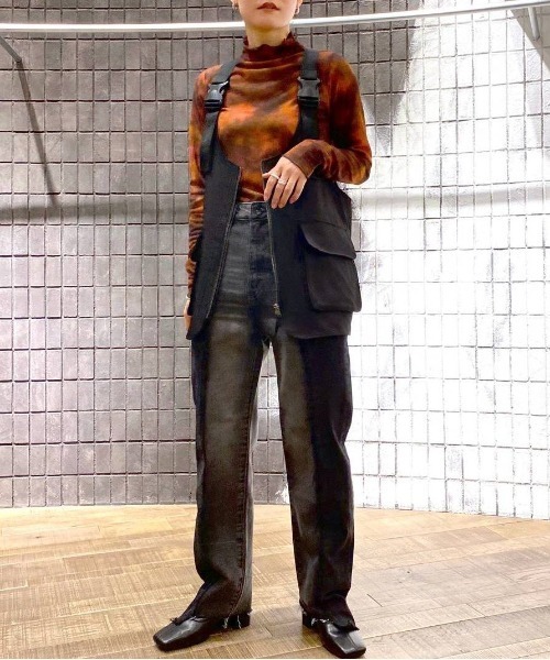 JEANASIS（ジーナシス）の「ボカシガラハイネックLS TEE/176449（Tシャツ/カットソー・レディース・グレー系その他/オレンジ系その他/パープル系その他/ホワイト系その他・FREE）」の15枚目の写真