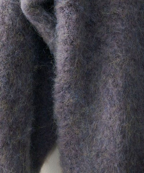 natural couture（ナチュラルクチュール）の「再販売決定/ミックス起毛カラーミドルカーディガン（カーディガン/ボレロ・レディース・パープル/ブラウン/オフホワイト/サックスブルー/ブラック/オレンジ・FREE）」の15枚目の写真