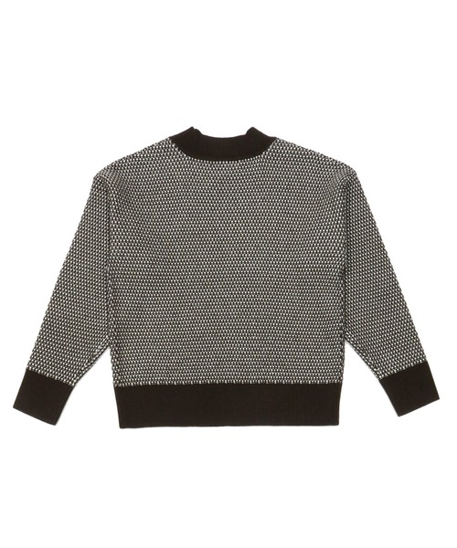 TOKYO SHIRTS（トウキョウシャツ）の「ジャガード編みニットプルオーバー（ニット/セーター・レディース・カーキ/ブラウン・M/L）」の4枚目の写真
