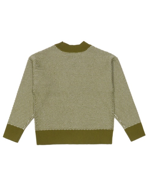 TOKYO SHIRTS（トウキョウシャツ）の「ジャガード編みニットプルオーバー（ニット/セーター・レディース・カーキ/ブラウン・M/L）」の6枚目の写真