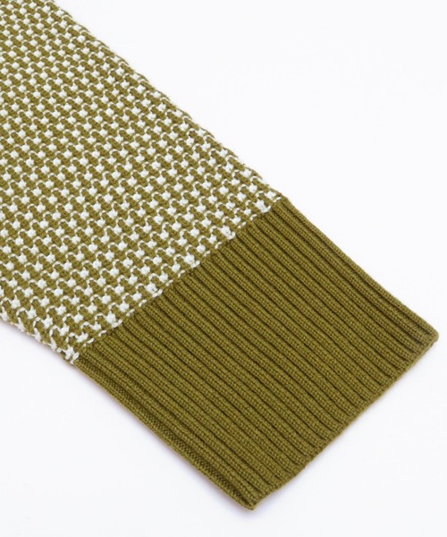 TOKYO SHIRTS（トウキョウシャツ）の「ジャガード編みニットプルオーバー（ニット/セーター・レディース・カーキ/ブラウン・M/L）」の3枚目の写真