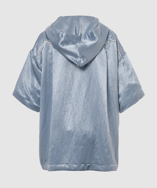 BELPER（ベルパー）の「SATIN PARKA（シャツ/ブラウス・レディース・ブルー・FREE）」の3枚目の写真