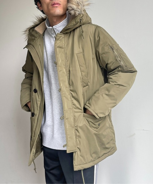 CPCM(シーピーシーエム)の「N-3B(モッズコート・メンズ・カーキ/ブラック・LARGE/MEDIUM)」の3枚目の写真