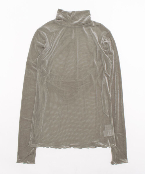 SUGAR ROSE（シュガーローズ）の「ベロアメッシュハイネックインナー（Tシャツ/カットソー・レディース・グレー系その他/ネイビー・FREE）」の2枚目の写真