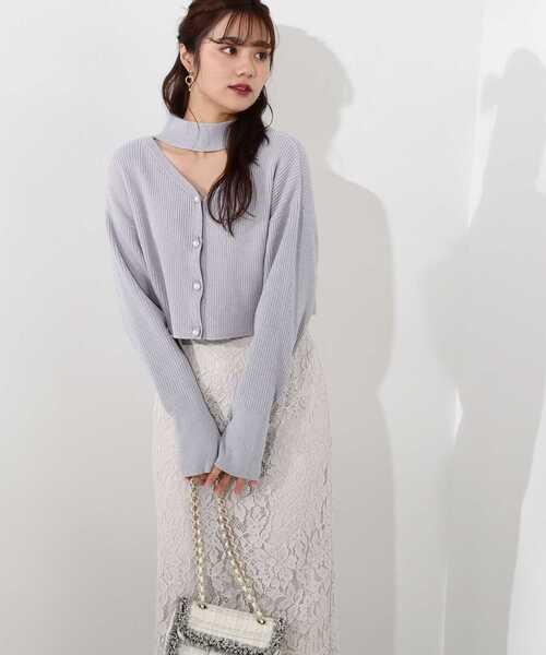 PROPORTION BODY DRESSING(プロポーションボディドレッシング)の「2Wayショート丈ニットプルオーバー / 1213170201(ニット/セーター・レディース・ブルー/ベージュ/ホワイト系その他・FREE)」の22枚目の写真