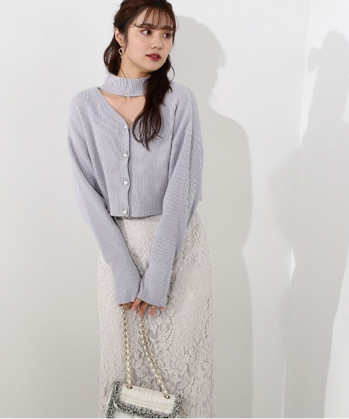 PROPORTION BODY DRESSING(プロポーションボディドレッシング)の「2Wayショート丈ニットプルオーバー / 1213170201(ニット/セーター・レディース・ブルー/ベージュ/ホワイト系その他・FREE)」の14枚目の写真