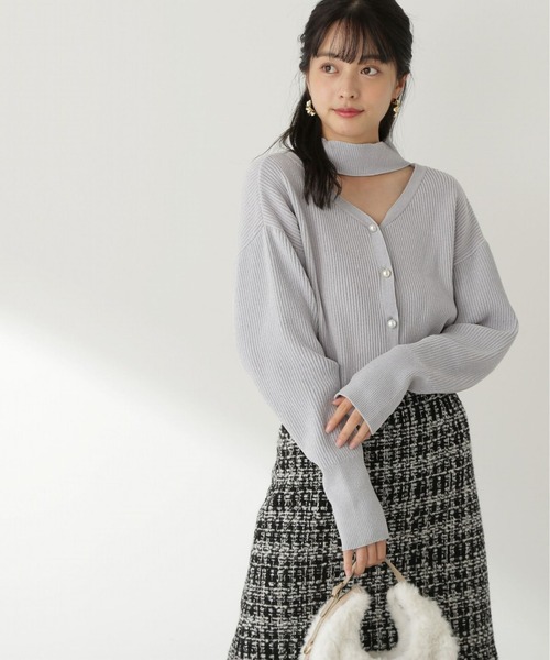 PROPORTION BODY DRESSING(プロポーションボディドレッシング)の「2Wayショート丈ニットプルオーバー / 1213170201(ニット/セーター・レディース・ブルー/ベージュ/ホワイト系その他・FREE)」の21枚目の写真