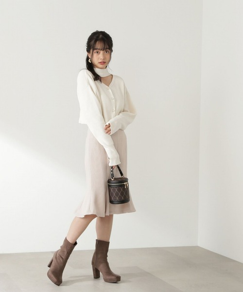 PROPORTION BODY DRESSING(プロポーションボディドレッシング)の「2Wayショート丈ニットプルオーバー / 1213170201(ニット/セーター・レディース・ブルー/ベージュ/ホワイト系その他・FREE)」の12枚目の写真