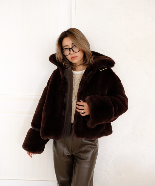 アリシアスタンアウター ALEXIA STAM（アリシアスタン）の「Fake Fur Jacket / フェイク